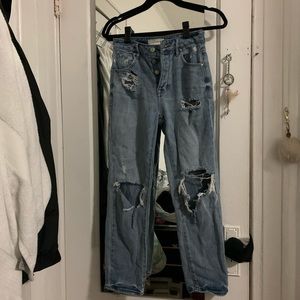Pacsun light wash mom jean